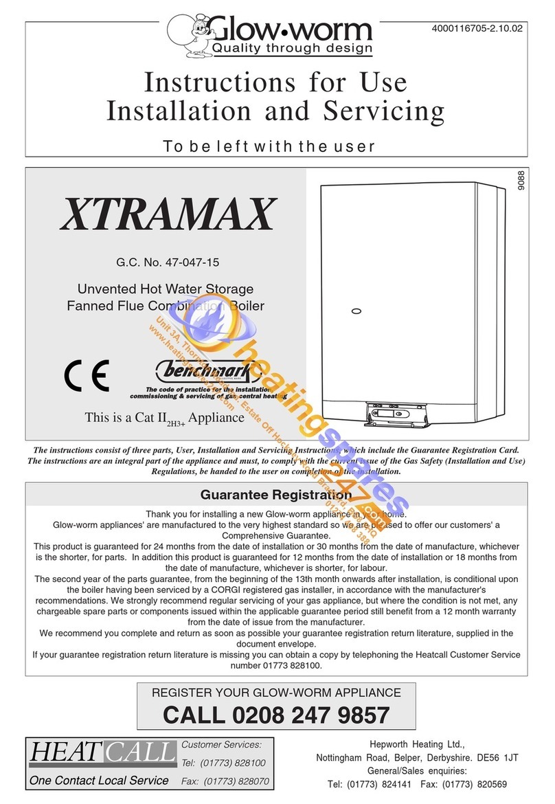 Glowworm XTRAMAX Operating manual