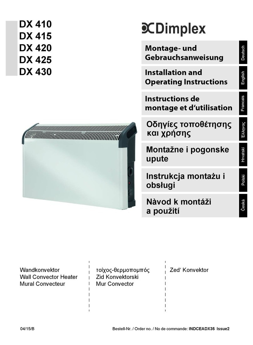Dimplex DX 410 User manual