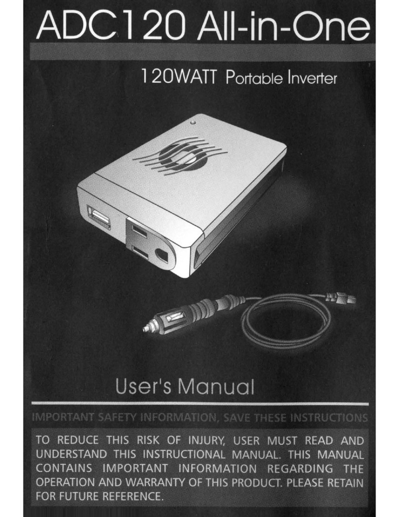 Audiovox ADC120 - DC to AC Power Inverter user manual