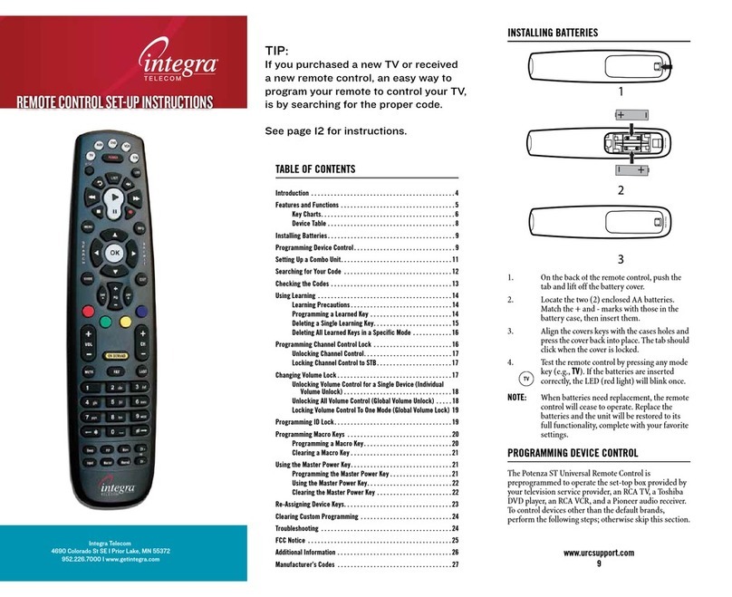 Integra telecom rc-804m Setup instructions Integra telecom rc-804m Setup instructions