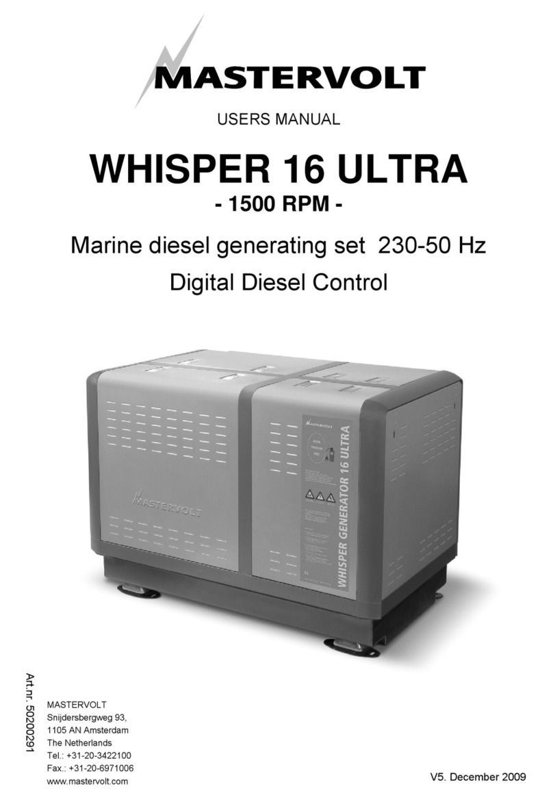 Mastervolt WHISPER 16 ULTRA User manual