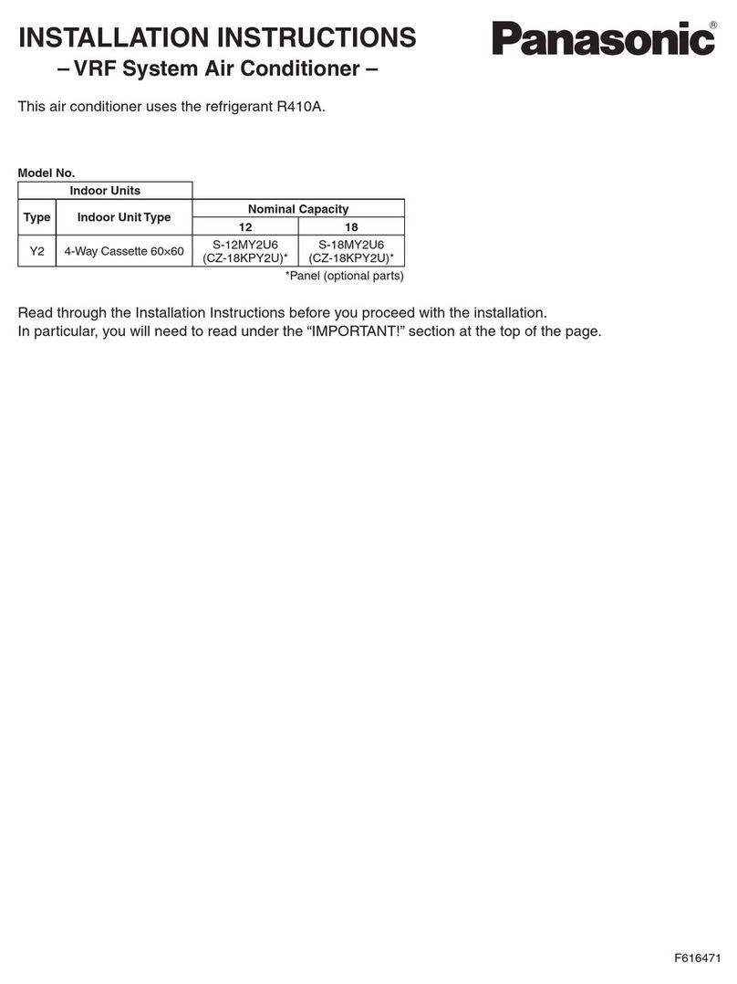 Panasonic S-12MY2U6 User manual
