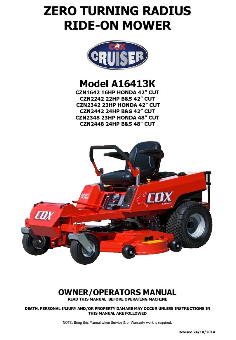 COX A16413K Cruiser Instructions for use