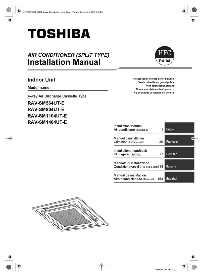 Toshiba RAV-SM564UT-E User manual