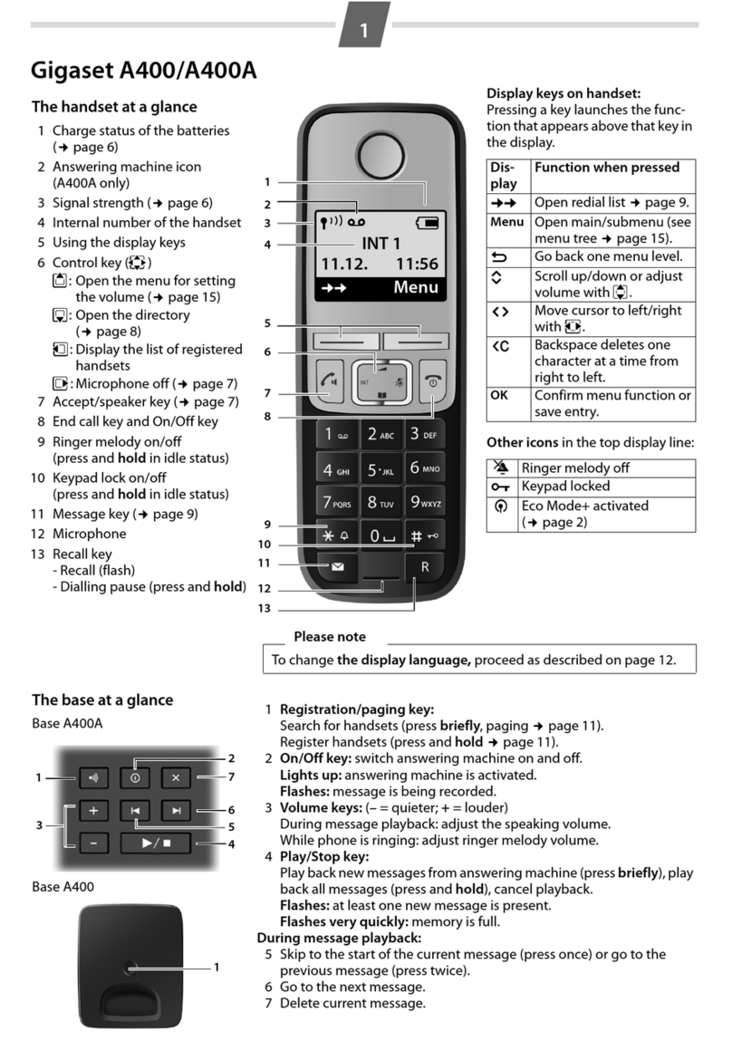 Gigaset A400 User manual