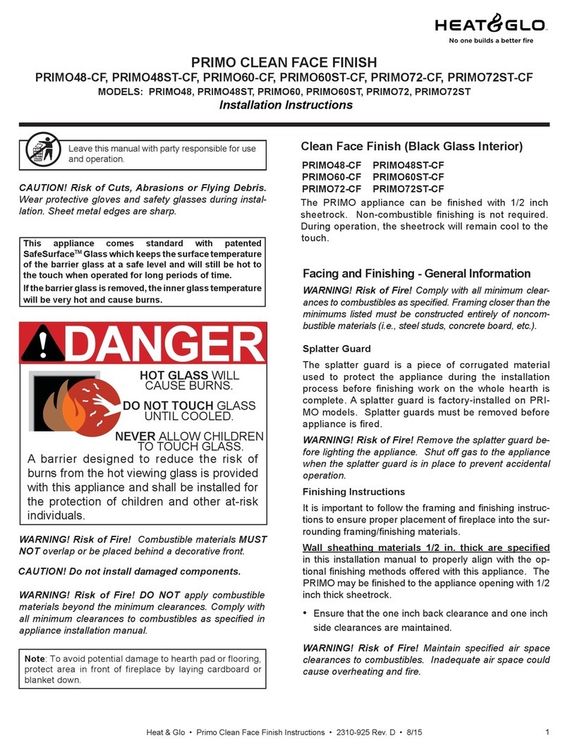 Heat & Glo PRIMO48-CF User manual