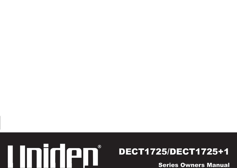 Uniden DECT1725 Series owner's manual