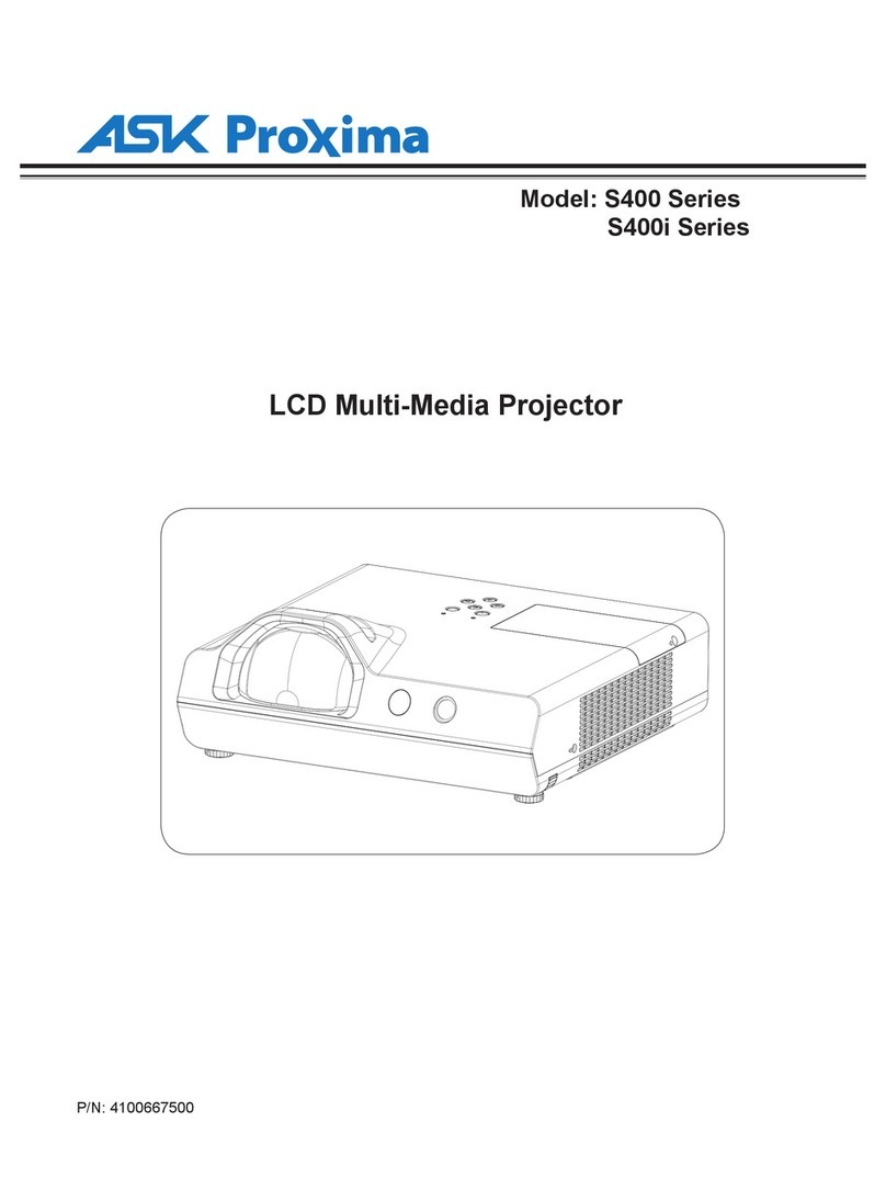 Ask Proxima S400 series User manual