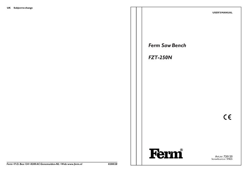 Ferm FZT-250N User manual