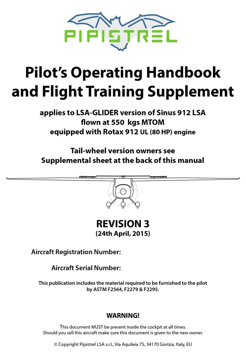 Pipistrel Sinus 912 LSA LSA-GLIDER Pilot operating handbook