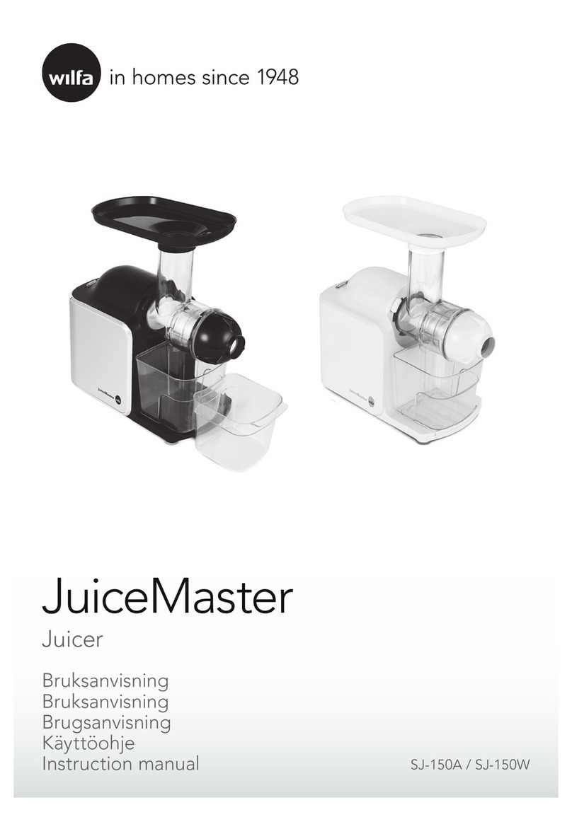 Wilfa JuiceMaster SJ-150A instruction manual