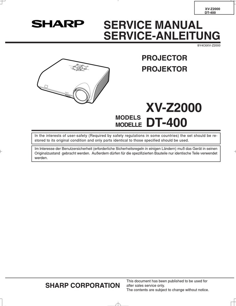 Sharp XV-Z2000 User manual