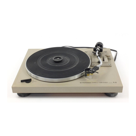 Pioneer PL-512 operating instructions