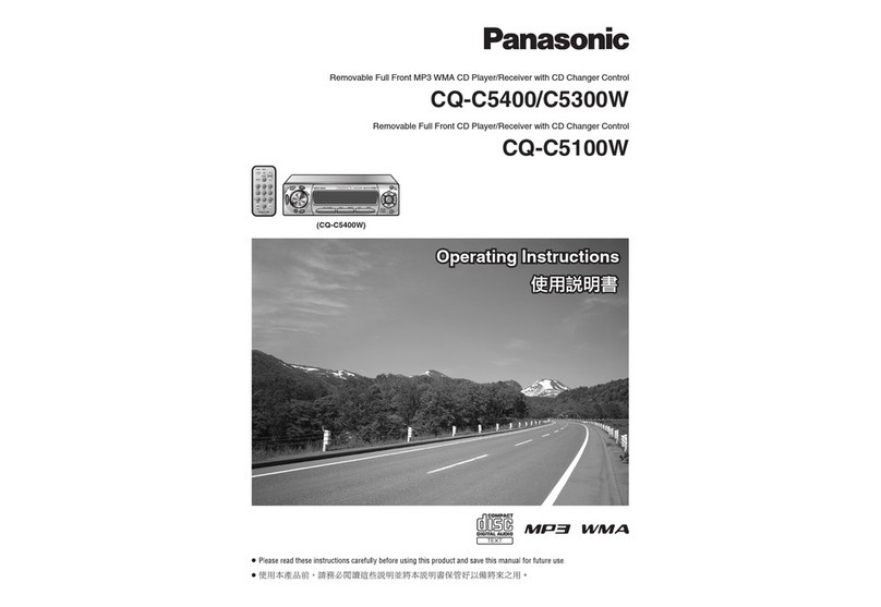 Panasonic CQ-C5400 User manual