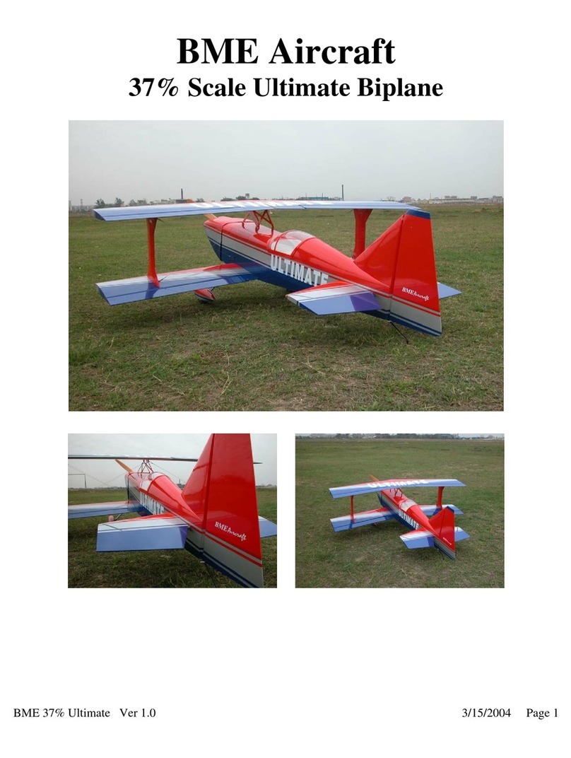 BME Aircraft 37% Scale Ultimate Biplane instruction manual