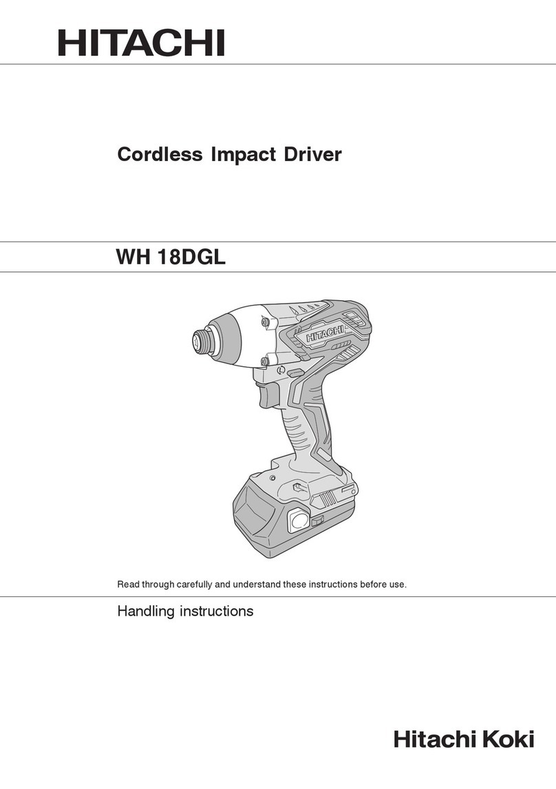 Hitachi Koki WH 18DGL Handling instructions
