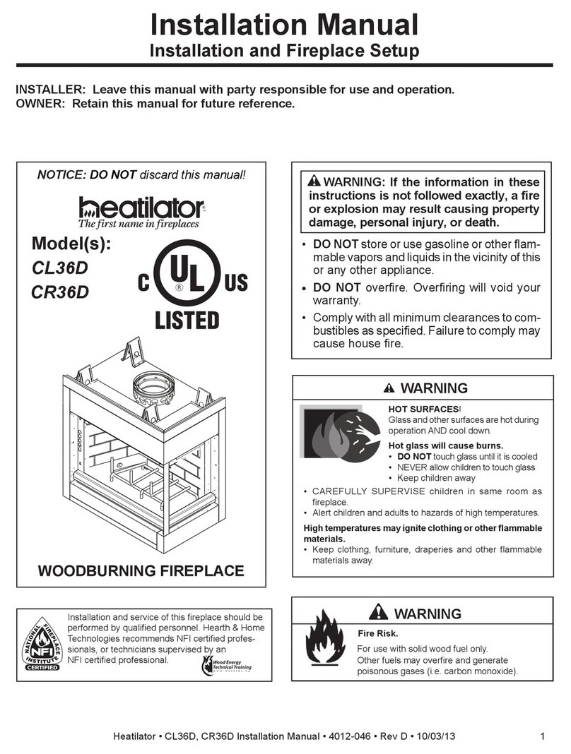 Heatilator CL36D installation manual
