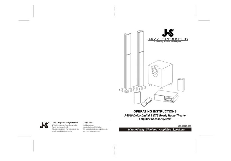 Jazz Speakers J-9940 operating instructions