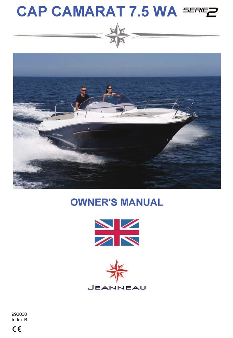 Jeanneau CAP CAMARAT 7.5 WA series 2 owner's manual