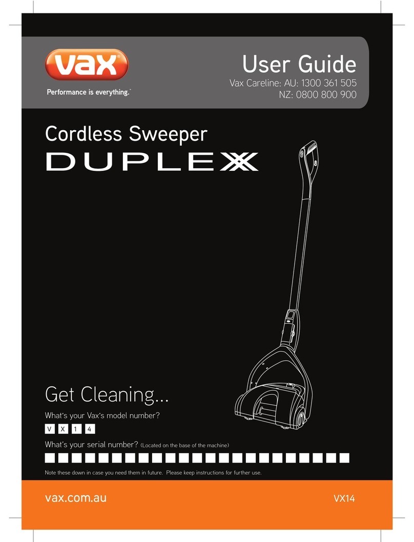 Vax DUPLEX VX14 user guide