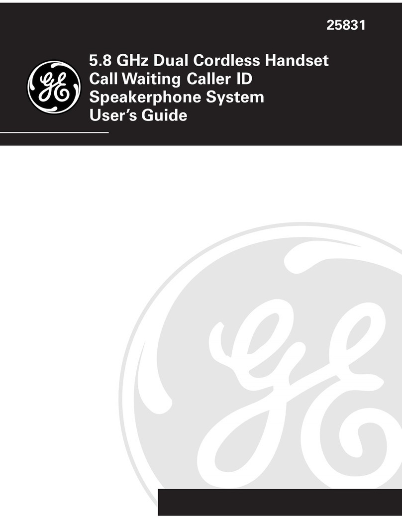 GE 25831 User manual