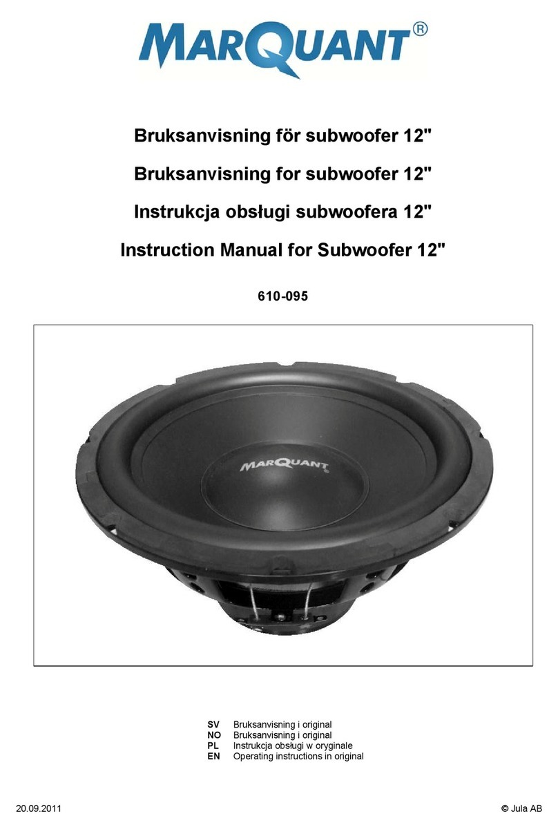 Marquant 610-095 instruction manual