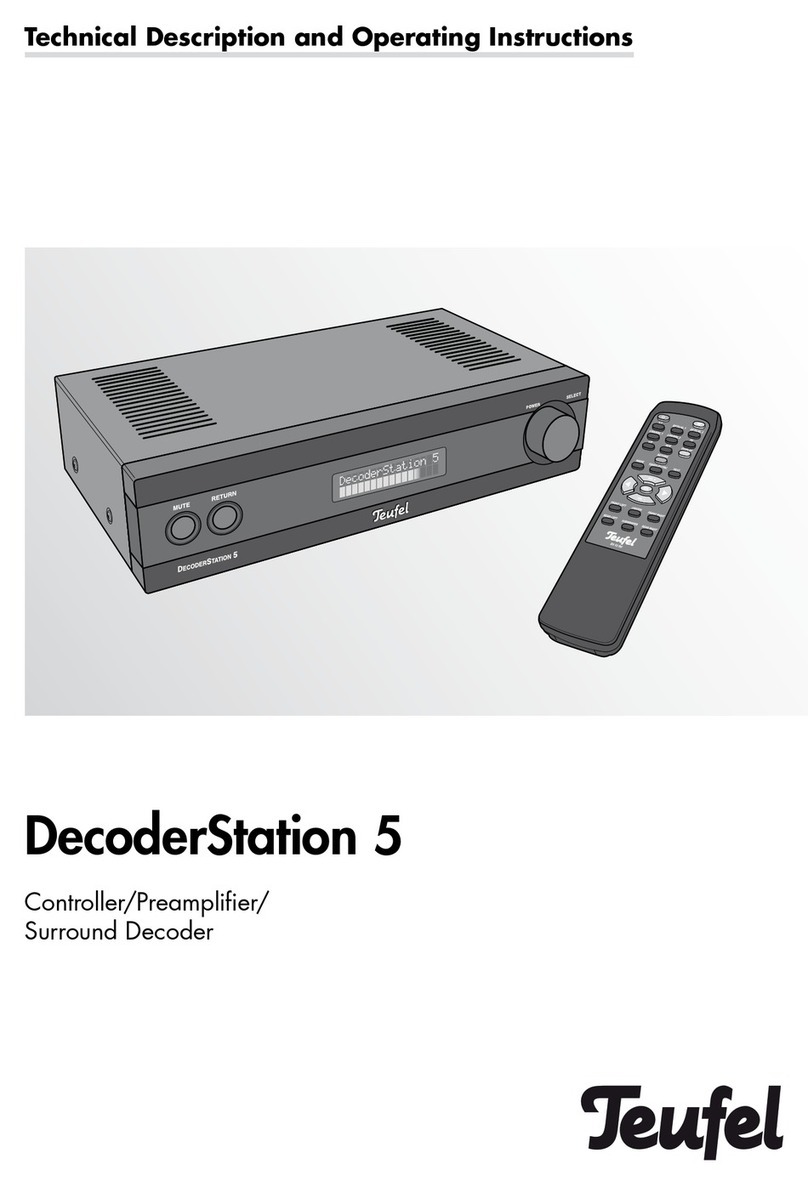 Teufel DecoderStation 5 Technical description and operating instructions
