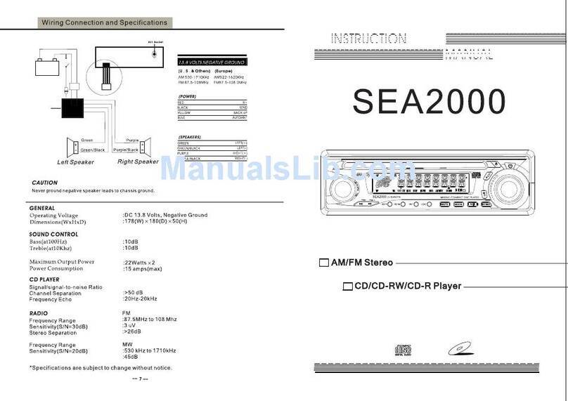 Prospec SEA2000 instruction manual