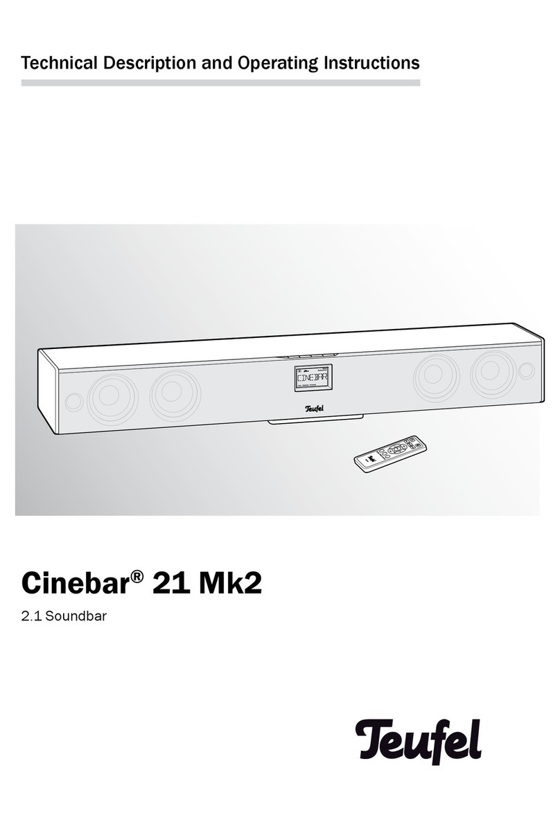 Teufel cinebar 21 mk2 Technical description and operating instructions
