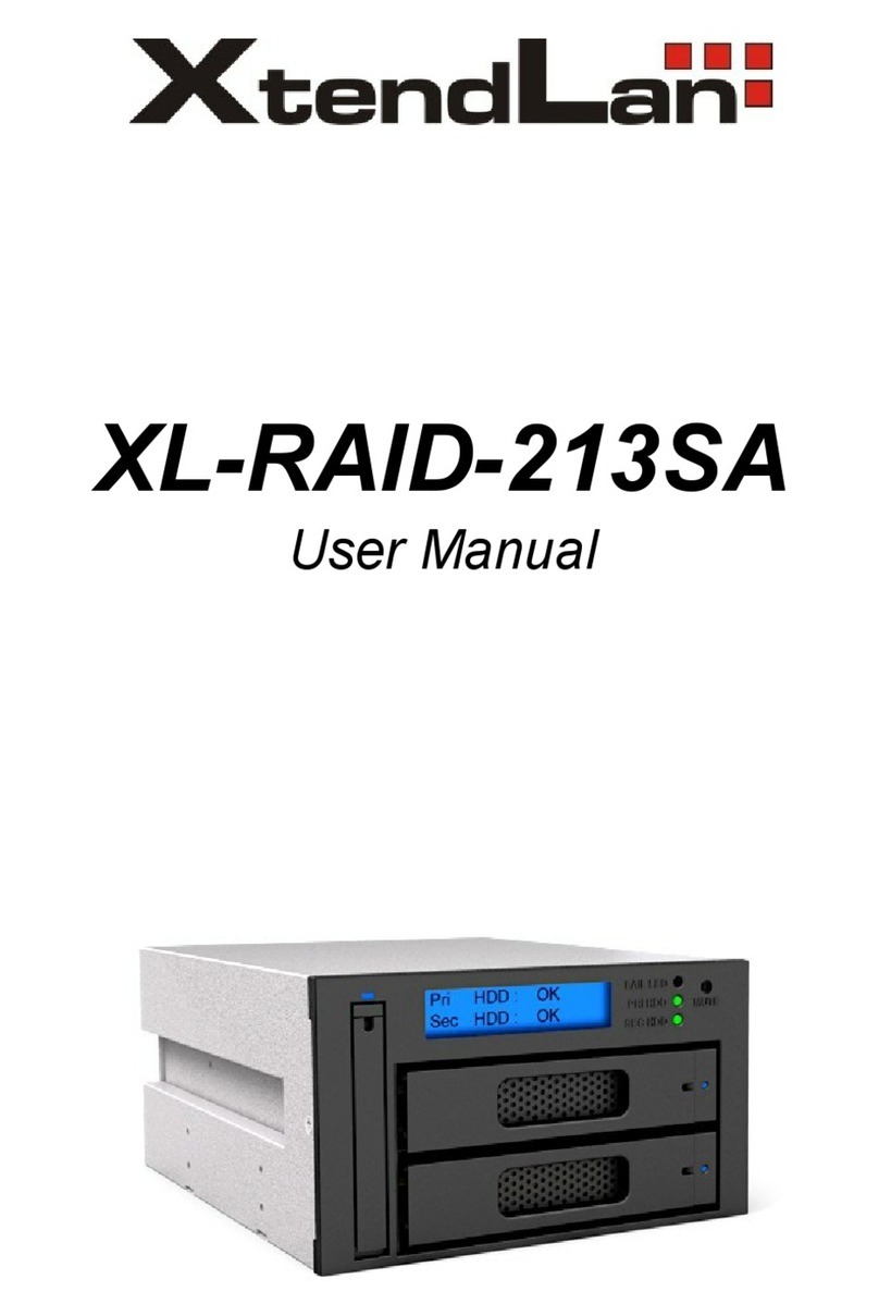 XtendLan XL-RAID-213SA User manual XtendLan XL-RAID-213SA User manual