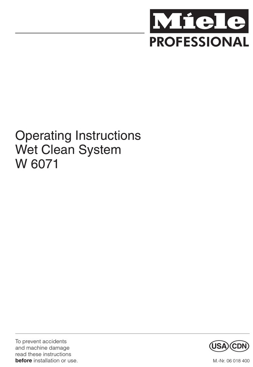 Miele W 6071 operating instructions