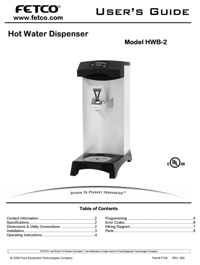 Fetco HWB-2 user guide