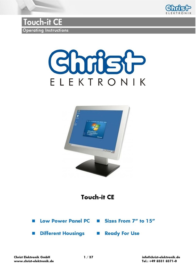 Christ Touch-it CE Series User manual