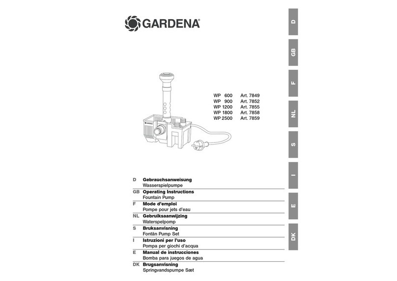 Gardena WP 600 User manual