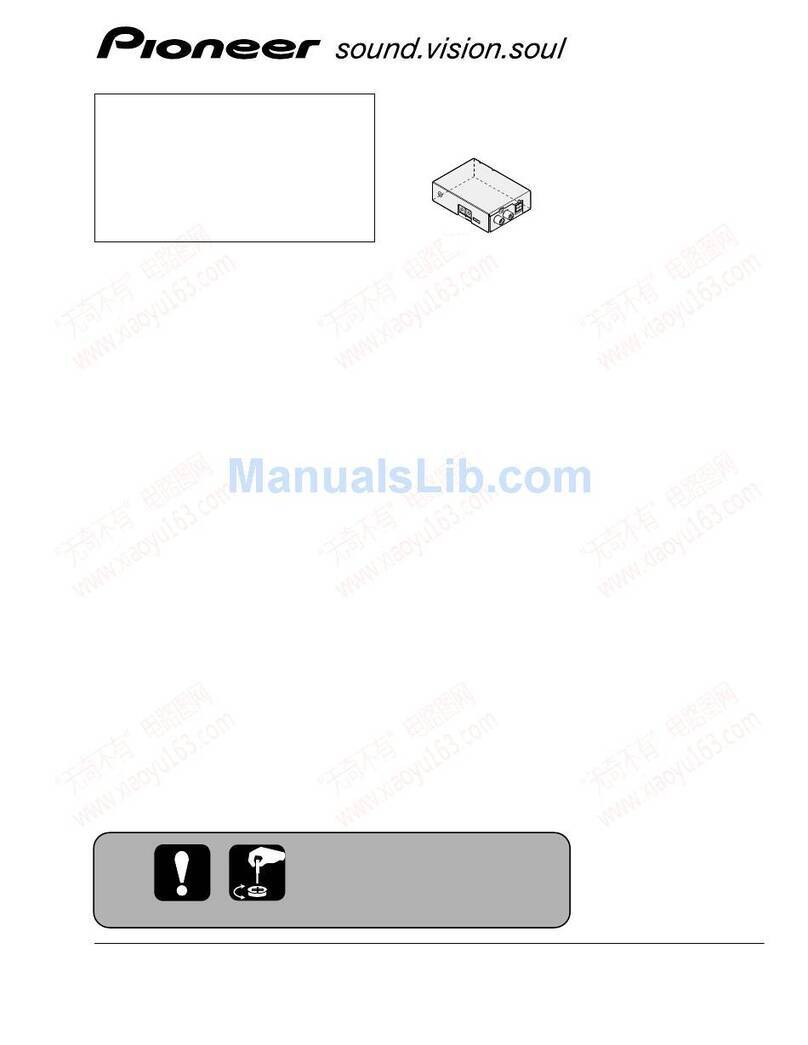 Pioneer CD-V61FM Service manual