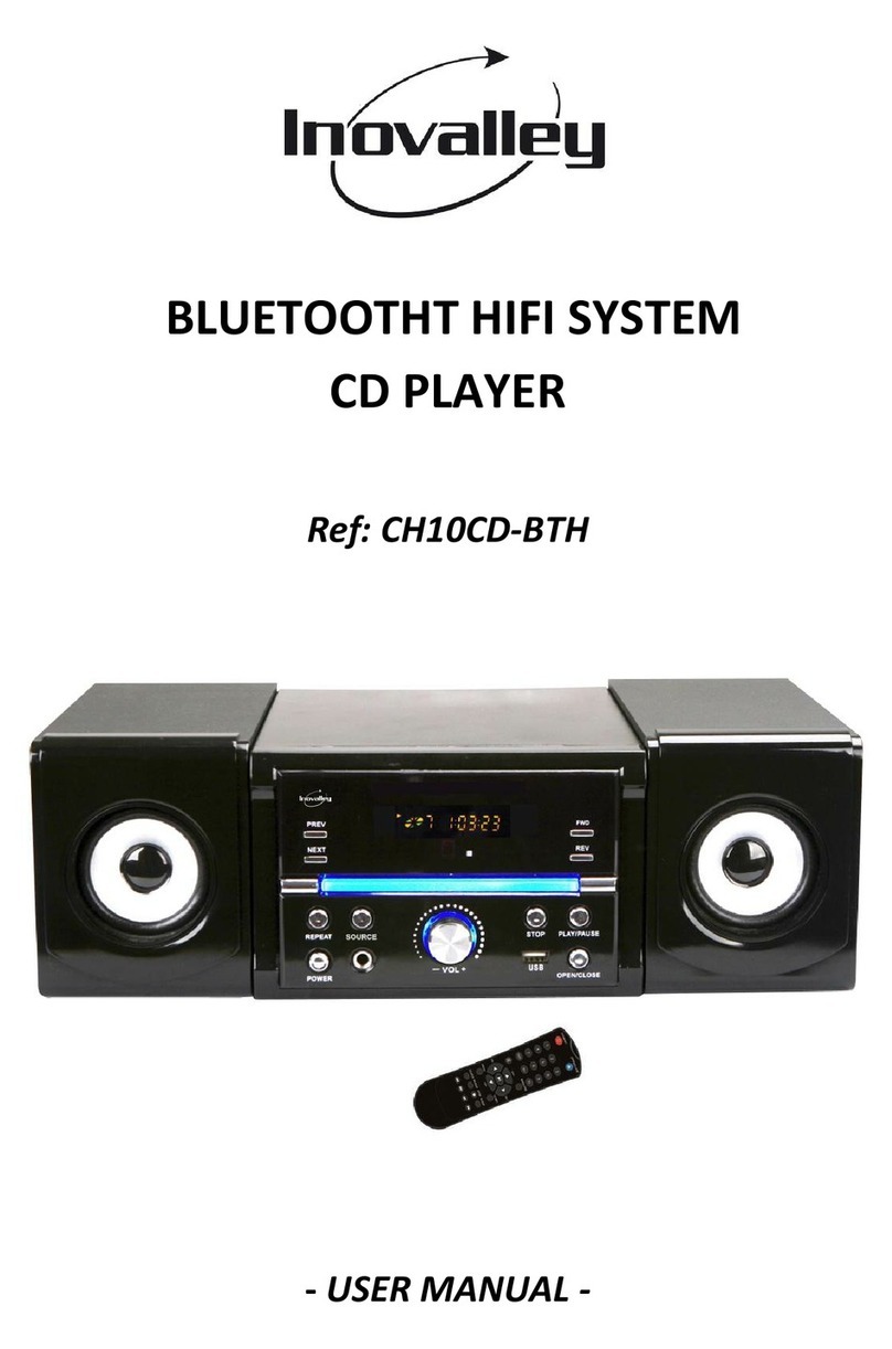 Inovalley CH10CD-BTH user manual