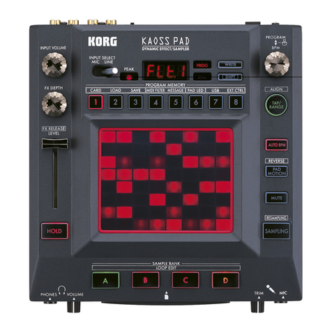 Korg KAOSS PAD KP3 User manual
