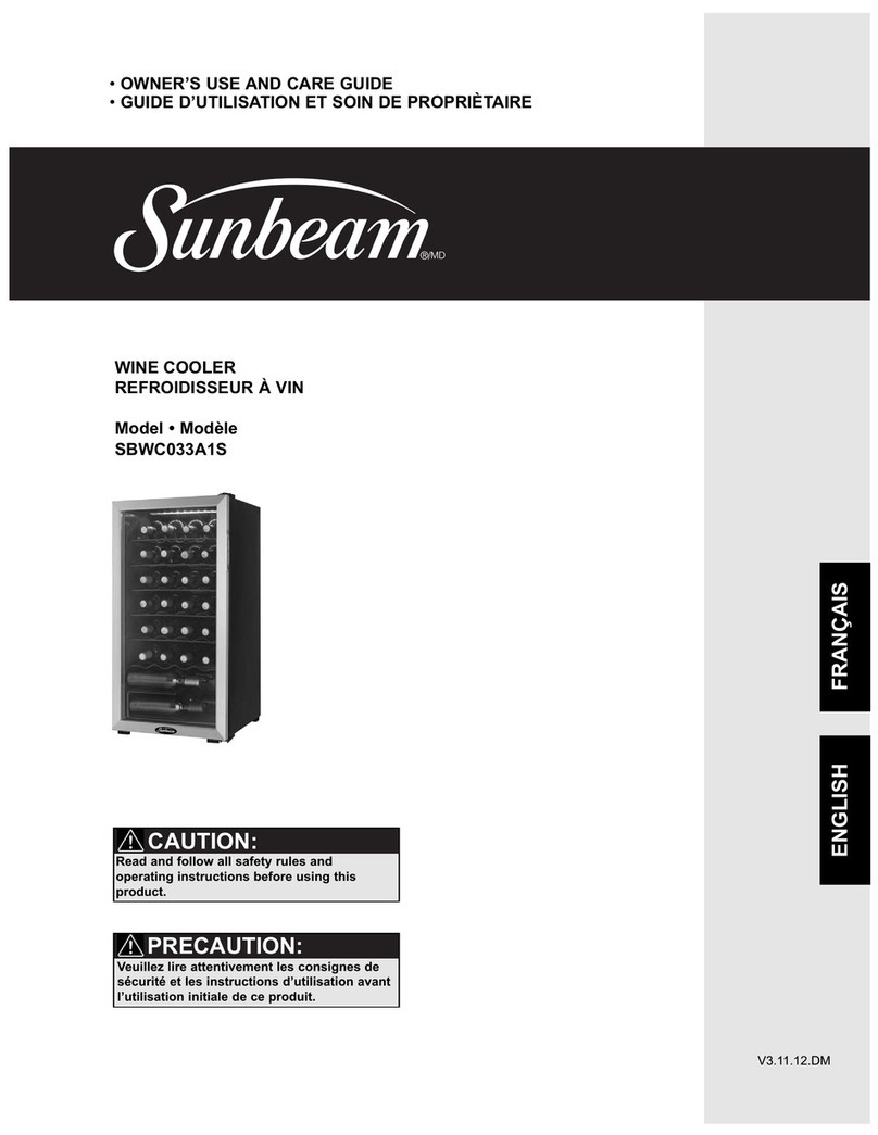 Sunbeam SBWC033A1S Assembly instructions