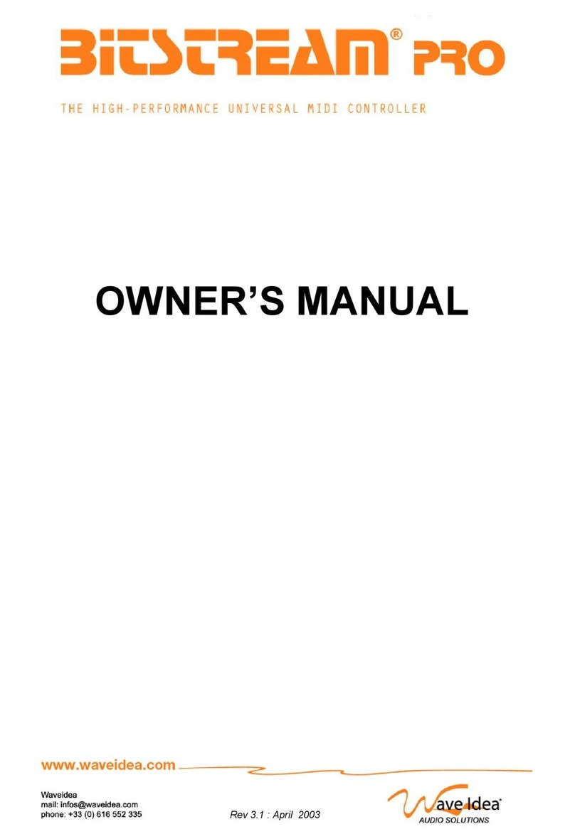 Wave Idea Bitstream PRO User manual