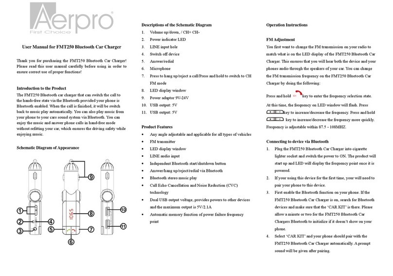 Aerpro FMT250 user manual