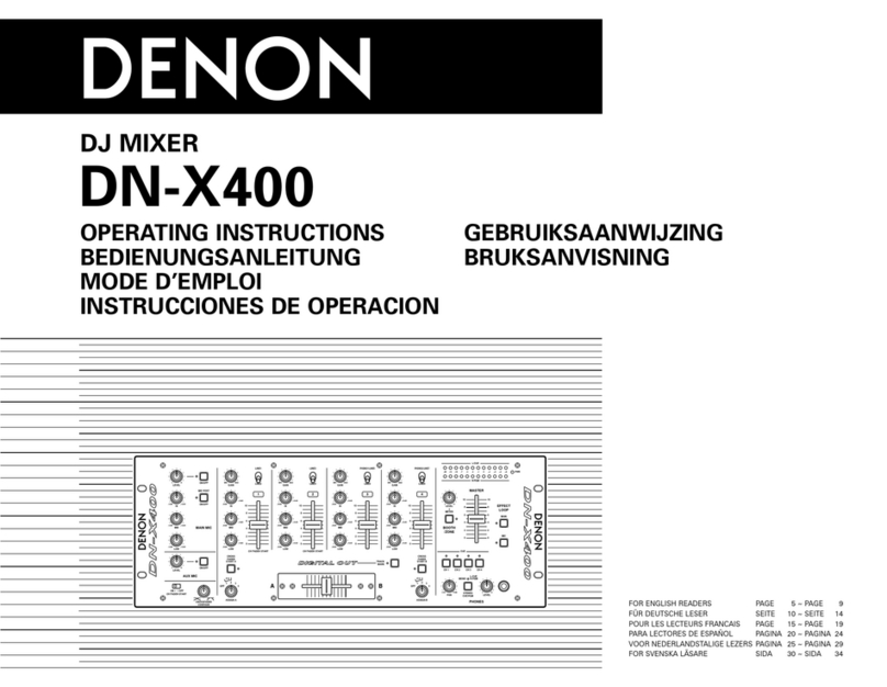 Denon DN-X400 operating instructions