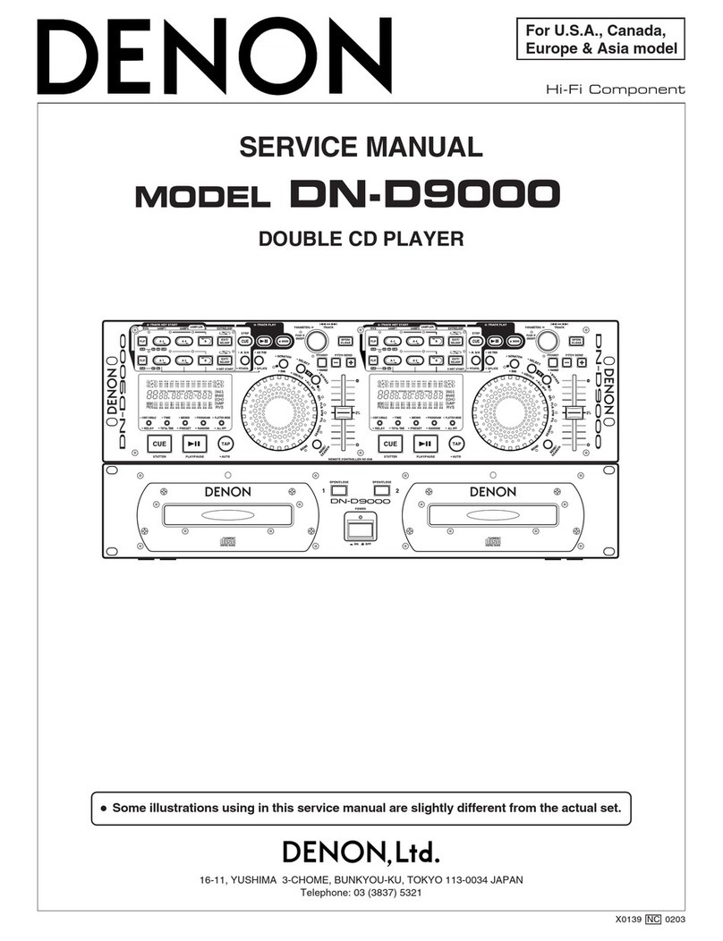 Denon DN-D9000 User manual
