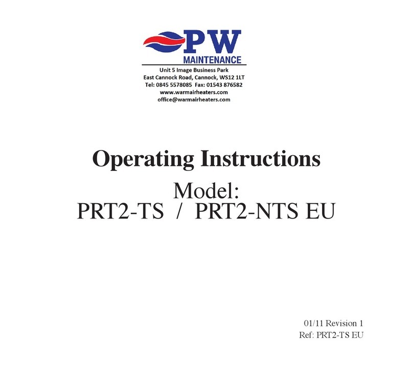 PW maintenance PRT2-TS operating instructions