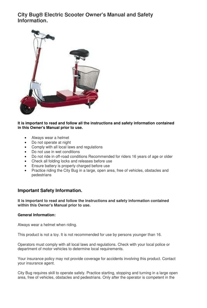 CityBug City Bug owner's manual