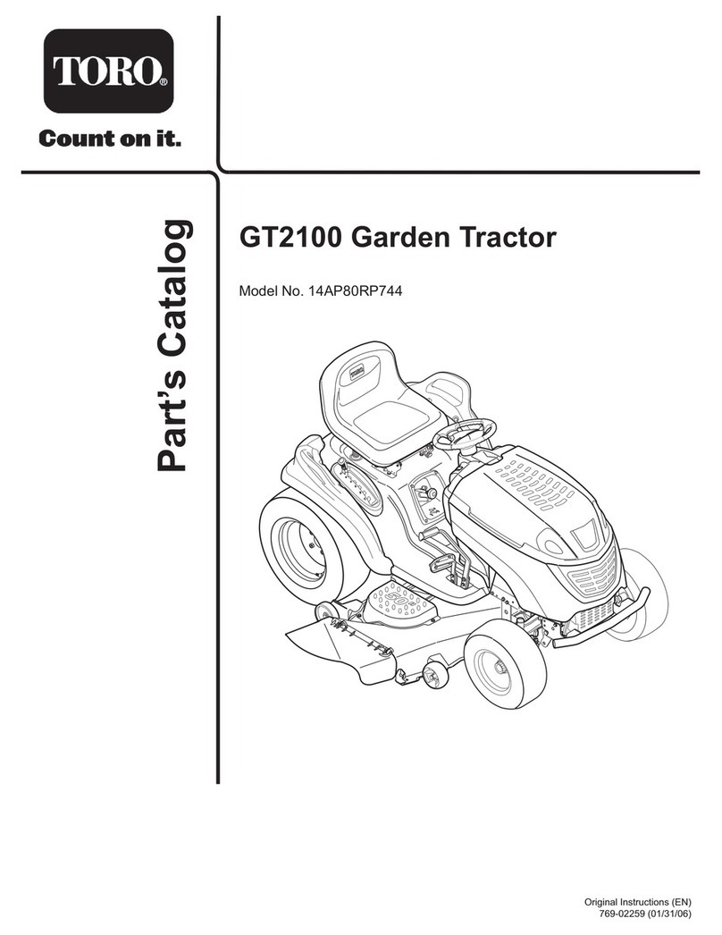 Toro GT2100 Original instructions