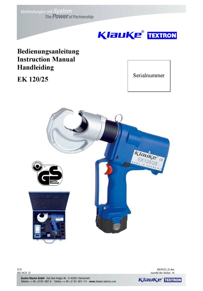 Klauke EK 120 User manual