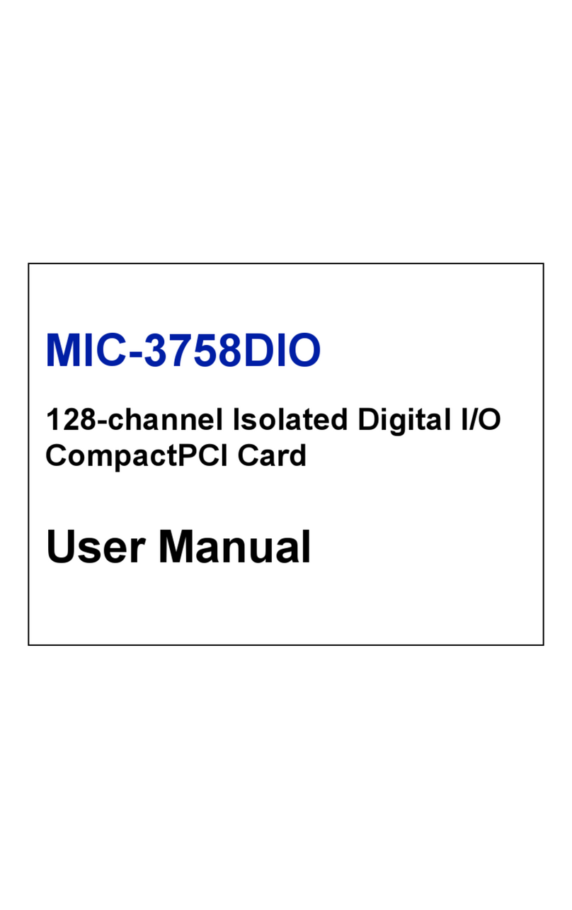 Advantech MIC-3758DIO User manual