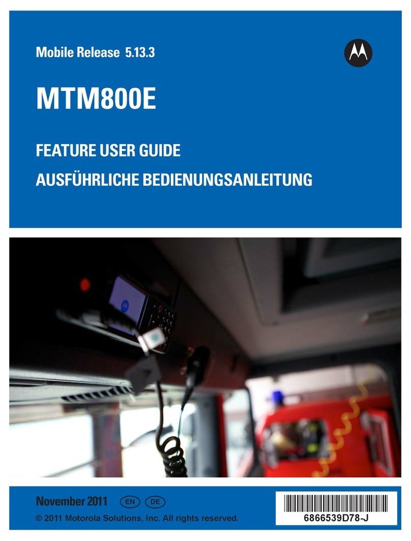 Motorola MTM800E User manual
