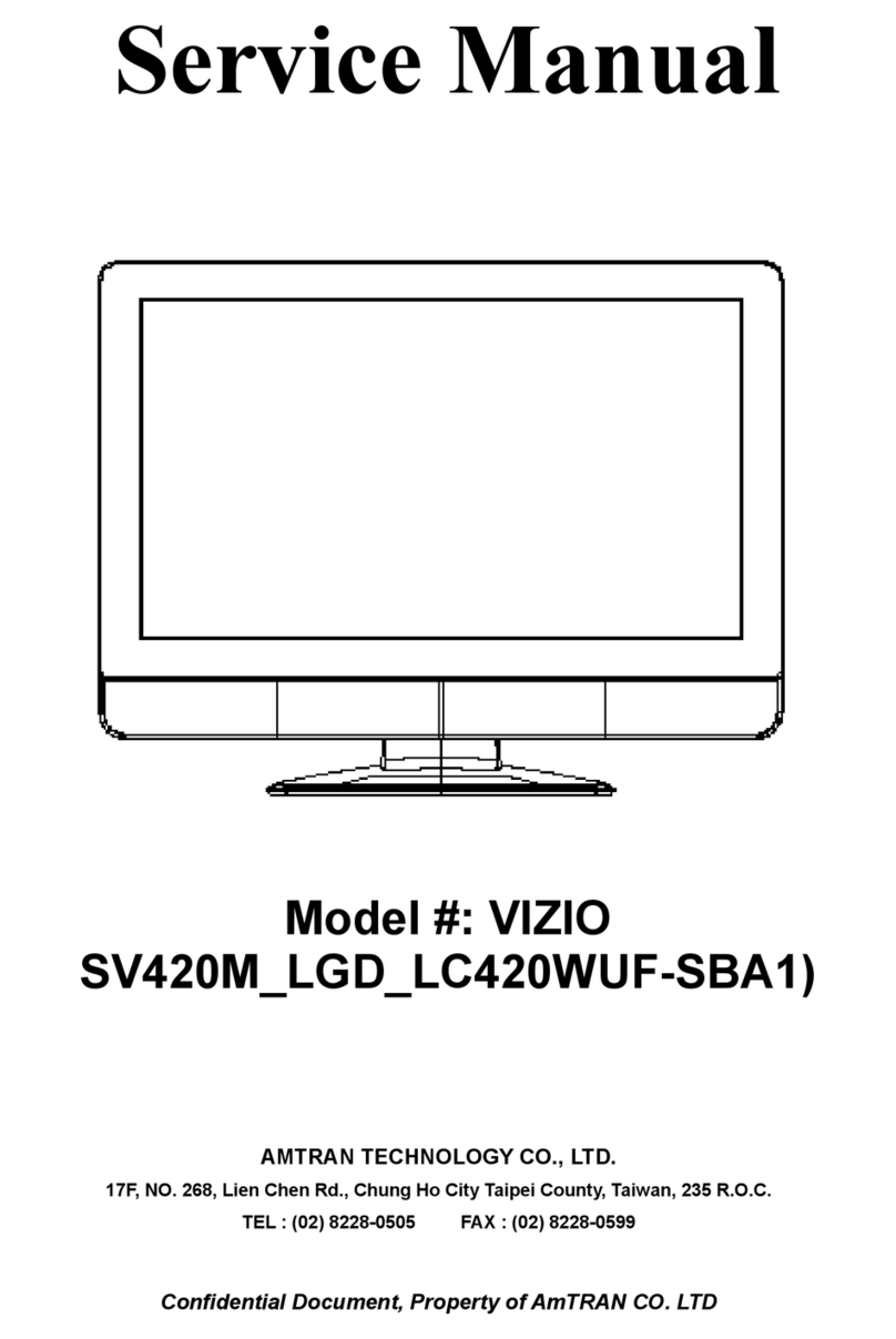 Vizio SV420M - 42" LCD TV User manual
