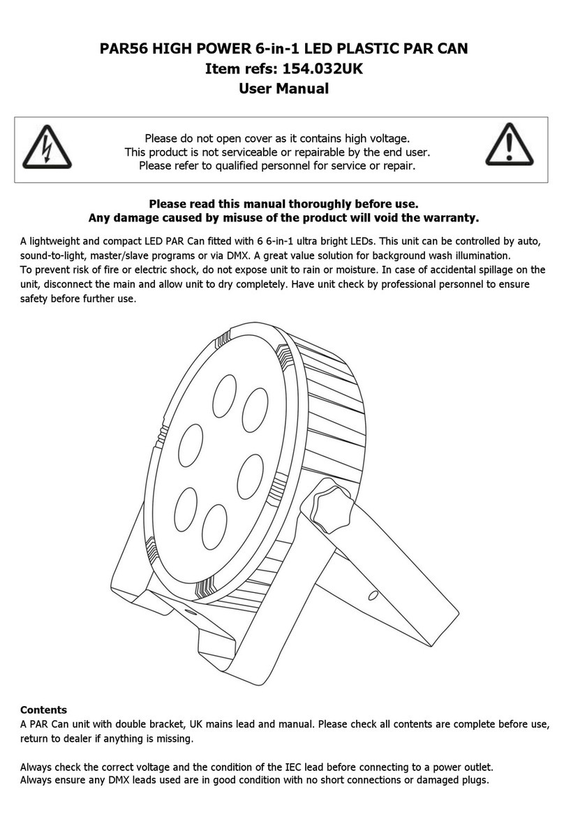 Avsl PAR56 HIGH POWER 154.032UK user manual